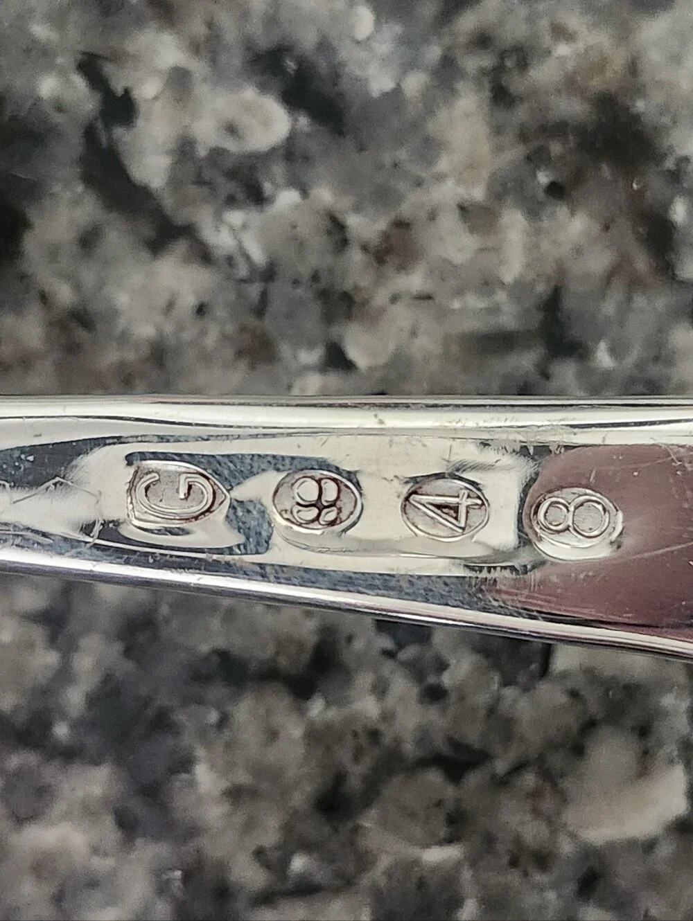 Silverplated Georgian Pattern Salad Fork & Serving Spoon From Gerity